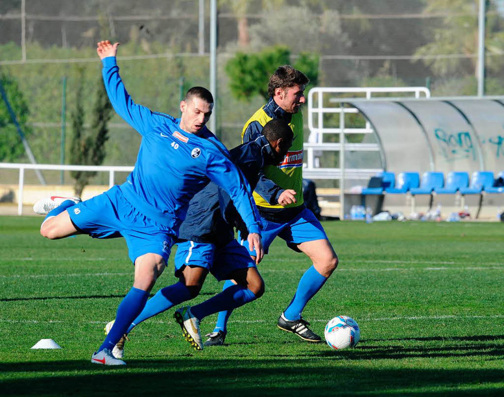 Daniel Caligiuri, Cedrik Makiadi und Stefan Reisinger.