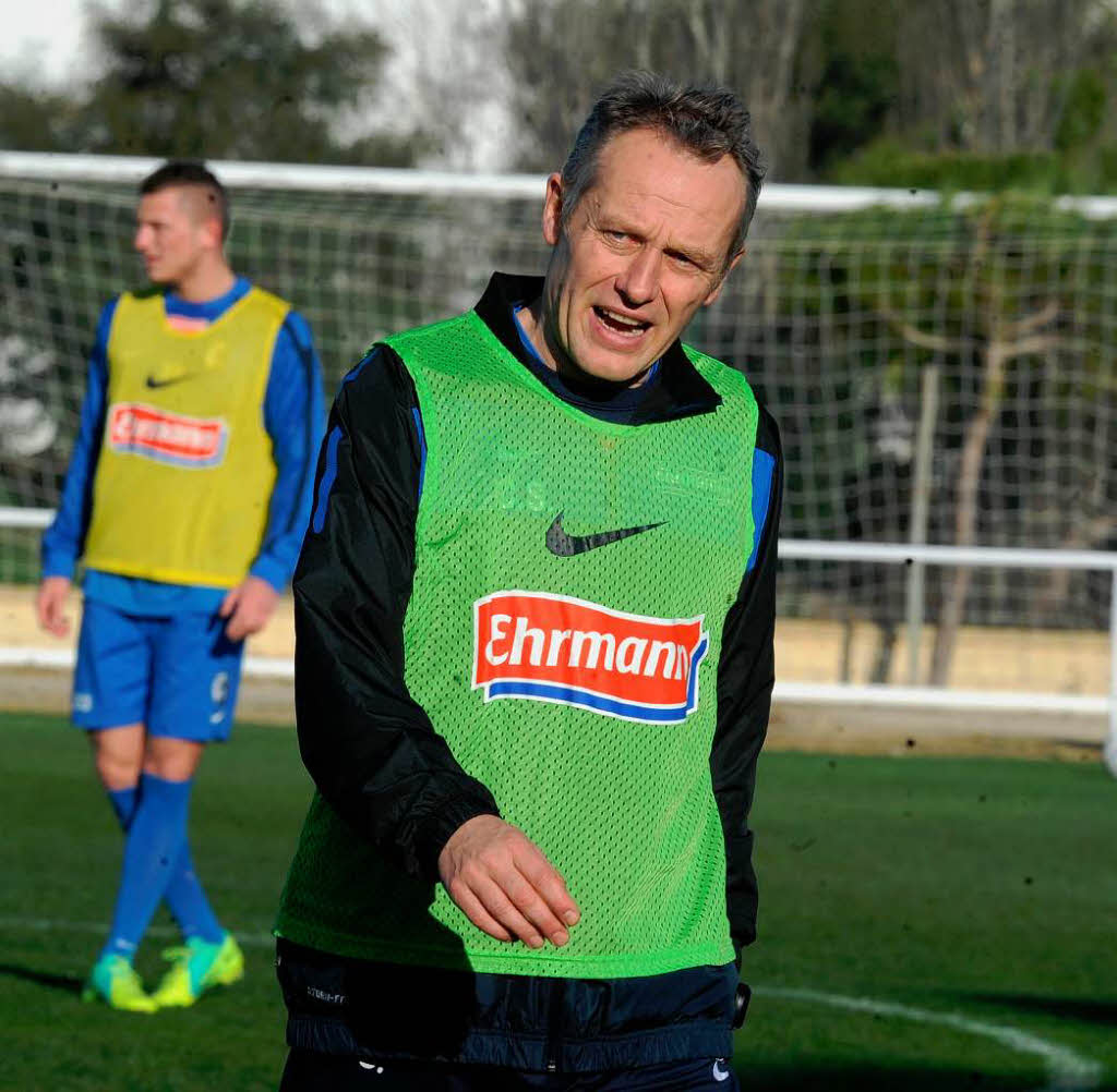 Christian Streich ist der Nachfolger von Marcus Sorg. der wurde noch vor Beginn des Trainingslagers entlassen.