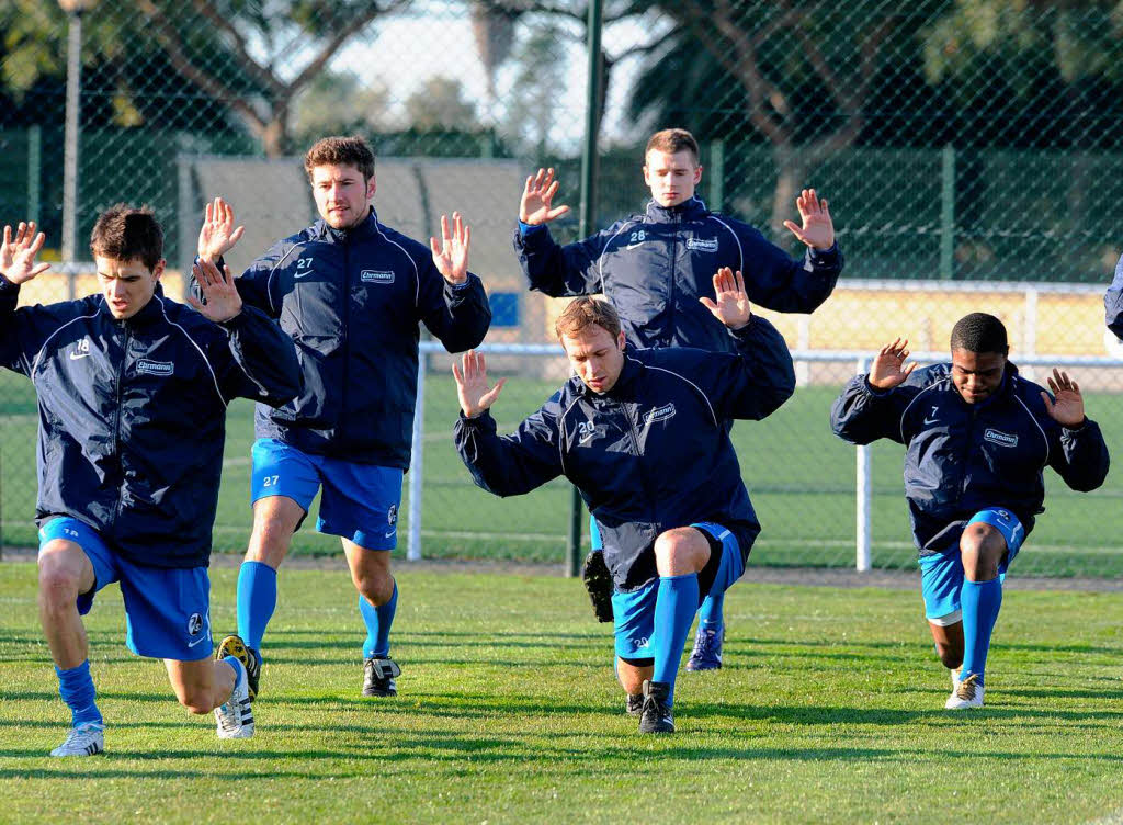 Trainingslager des SC Freiburg in Spanien.