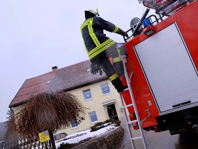 Feuerwehreinsatz in Husern.  | Foto: Kathrin Blum