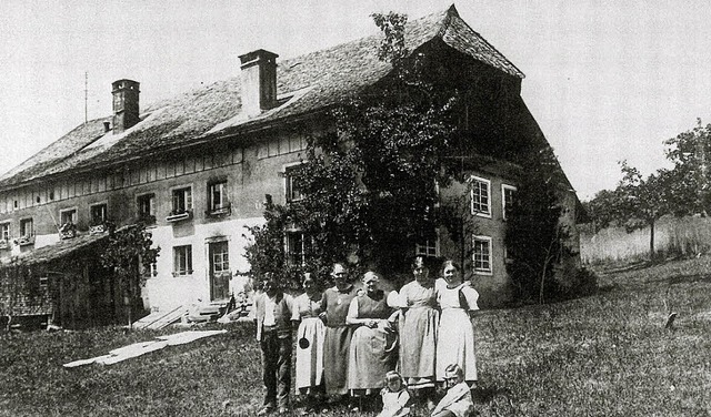 Die Familie Wehrle, die das erste St. ...arb. Die  Aufnahme entstand um  1926.   | Foto: privat