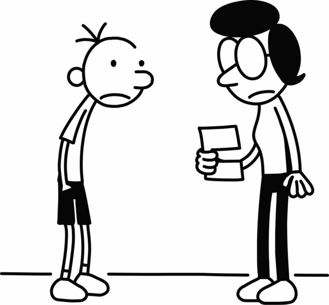 Schlechte Nachrichten: Greg und seine Mutter    | Foto:  Wimpy Kid, Inc., Diary  of a Wimpy  ...482; are trademarks of Wimpy Kid, Inc.