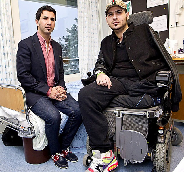 Ein Opfer von Breivik: Mohammed Hady H...offen. Er hat Arm und Bein verloren.    | Foto: DPA