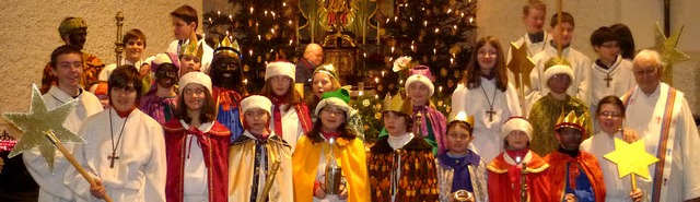 Die Sternsinger von St. Martin sammelt...Brger spendeten insgesamt 1684 Euro.   | Foto: BZ