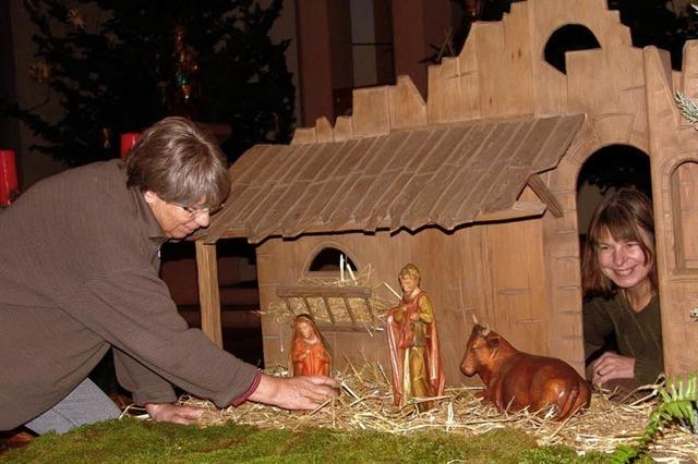 Zum Umzugsgut gehrte auch die Kirchenkrippe