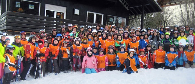 Annhernd 100 Kinder nahmen an den Kin...gen des Ski-Clubs Bad Sckingen teil.   | Foto: BZ