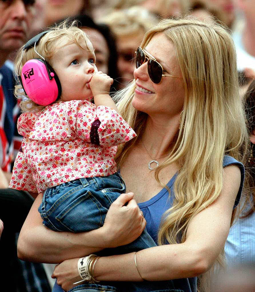Schauspielerin Gwyneth Paltrow mit Tochter Apple.