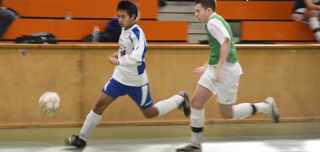 Fnf Tage rollte der Ball in der Kastelberghalle bei verschiedenen Turnieren.   | Foto: Bernd Fackler