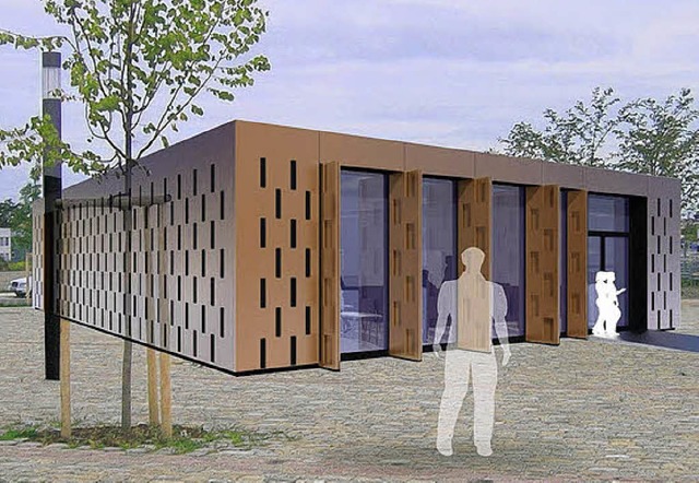 Geplanter Pavillon auf dem Zollhallenplatz  | Foto: Aurelis