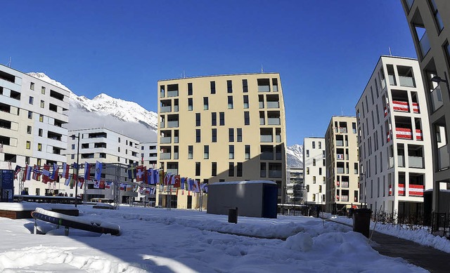 444 Wohnungen stehen im olympischen Dorf fr die Athleten bereit.  | Foto: dapd