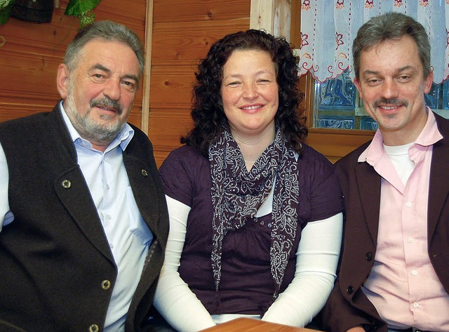 Peter Beck (von links), Barbara Wehrle...ertler Vereinsfasnet verantwortlich.   | Foto: Christian Ringwald