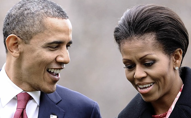Power-Duo mit gelegentlichen Schreiausbrchen: Barack und Michelle Obama   | Foto: AFP