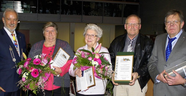 Neujahrsempfang der Stadt Herbolzheim:...Hubert Berblinger und Walter Striegel.  | Foto: Ilona Hge