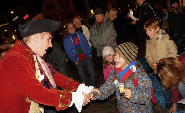 Ein Lgenbaron auf dem Barfsserplatz ...Sonderausstellung &quot;Bschiss&quot;.  | Foto: Claudia Gabler 