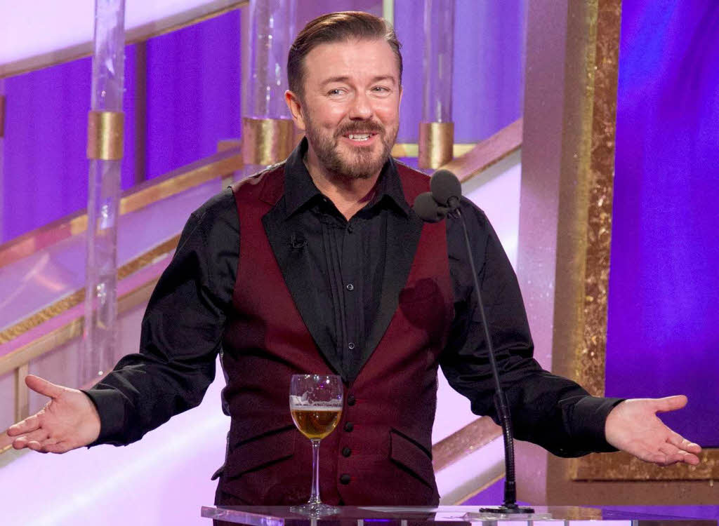 Fhrte durch den Abend: Ricky Gervais.