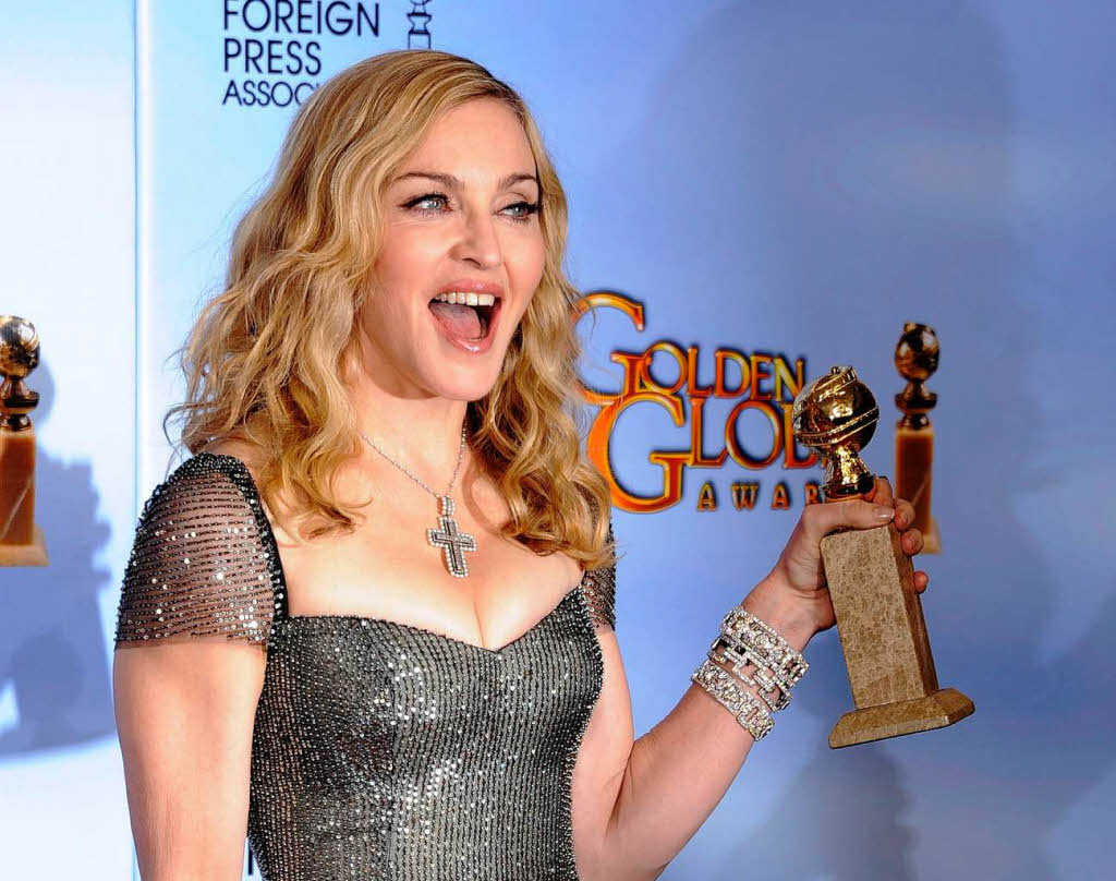 Sngerin Madonna erhielt den Globe fr den besten Song in dem Film „Masterpiece“.