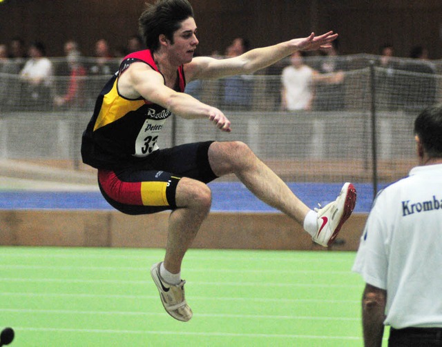 Christopher Straub  sprang bei der Landesmeisterschaft lange um den Titel  mit.   | Foto: OTtmar Heiler