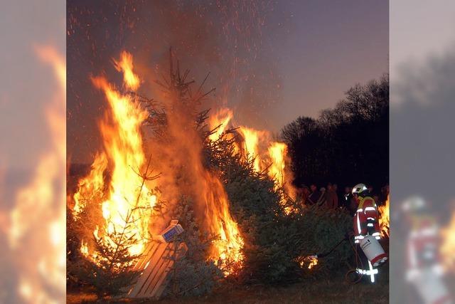 Fackelnder Abschied von Weihnacht