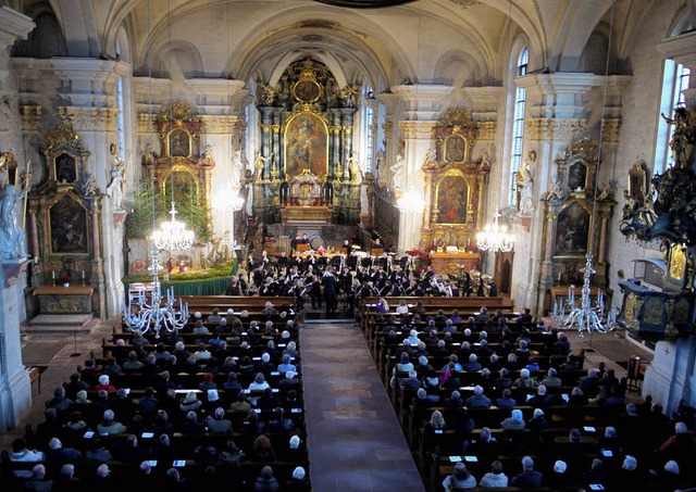 Mit einem beeindruckenden Konzert in S...Schlusspunkt unter das Jubilumsjahr.   | Foto: Eberhard Weiss