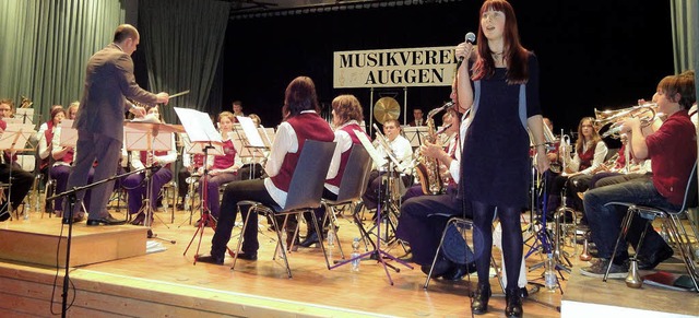 Broadwaymelodie zum Trumen: &#8222;So...ahreskonzert des Musikvereins Auggen.   | Foto: Silke Hartenstein