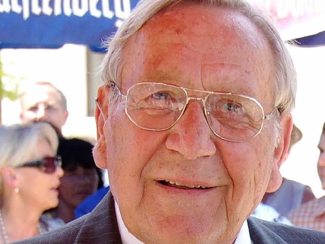 Ehrenbrger Franz Kehl ist im Alter von 91 Jahren gestorben.  | Foto: Dietmar Noeske