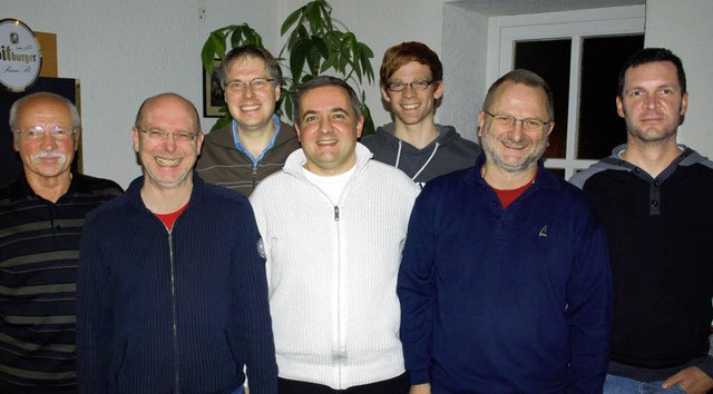 Der neugewhlte Vorstand des TTC Haage...zender Reinhold Malletz und Jochen Egi  | Foto: Paul Schleer