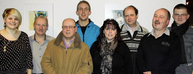 Der Vorstand: Angela Senn, Bernd Kiefe...as Glagau, Flavio Schwald (von links)   | Foto: weber