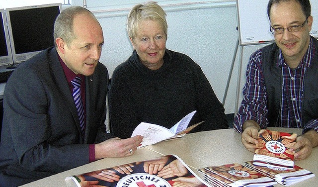 Freuen sich ber das gemeinsame Projek...Broleiter Gerhard Seitz (von links).   | Foto: Gerhard Walser