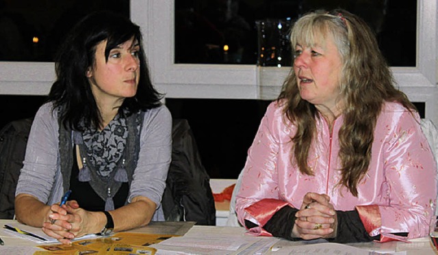 Die erfolgreich agierende Gudrun Deinz...ftfhrerin Bernadette Trndle (links).  | Foto: Martha Weishaar