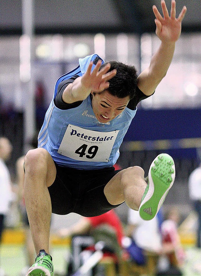 Mit Bestleistung zum Weitsprungtitel: Raphael  Baumann   | Foto: Ralf Grlitz