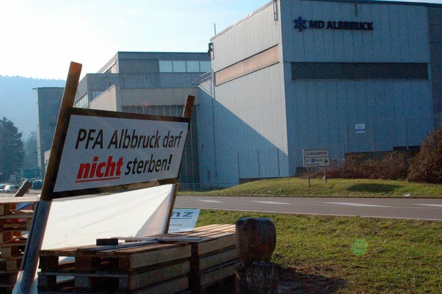 Der Protest blieb wirkungslos, die Fabrik stirbt.  | Foto: Franz Schmider