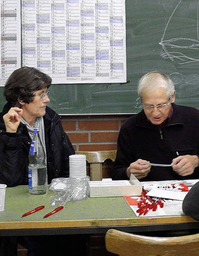 Paul und Marie-Luise Griesenauer infor...fanden 13 spendenwillige Musiker vor.   | Foto: Ute Aschendorf