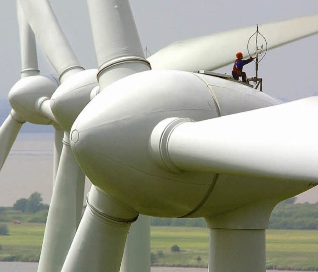 Windkraftanlagen: Innerhalb der Verwal...Bad Sckingen ein Thema ohne Brisanz.   | Foto: DPA