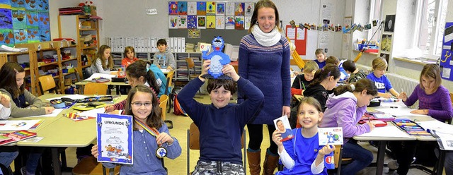 Carlota Ruiz (9), Emil Wohlfahrt (10),...RD-Wissenssendung 1, 2 oder 3 gewonnen  | Foto: Ralf Burgmaier