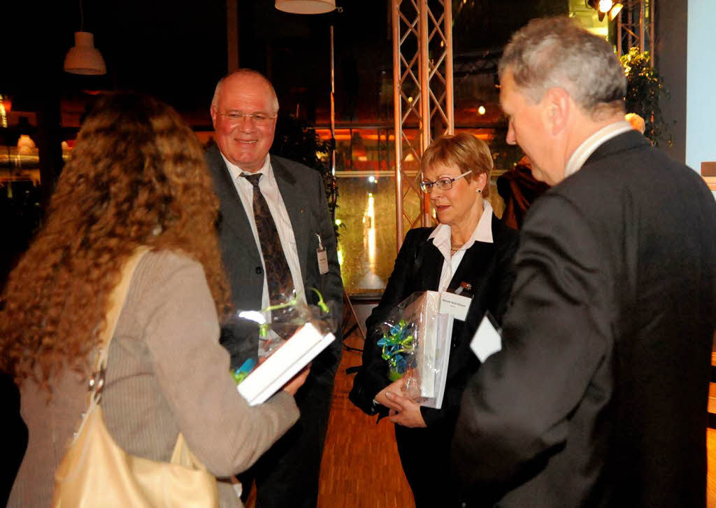 Auch BZ-Geschftsfhrer Wolfgang Poppen war ein gefragter Gesprchspartner.