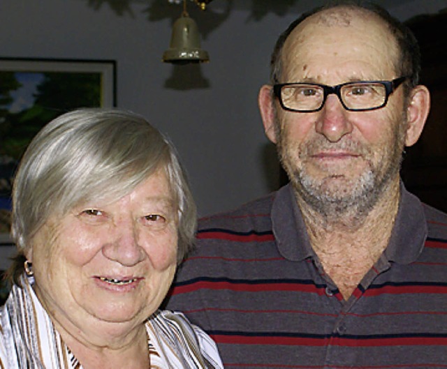 Seit 50 Jahren verheiratet: Frieda und Artur Schick   | Foto: Probst