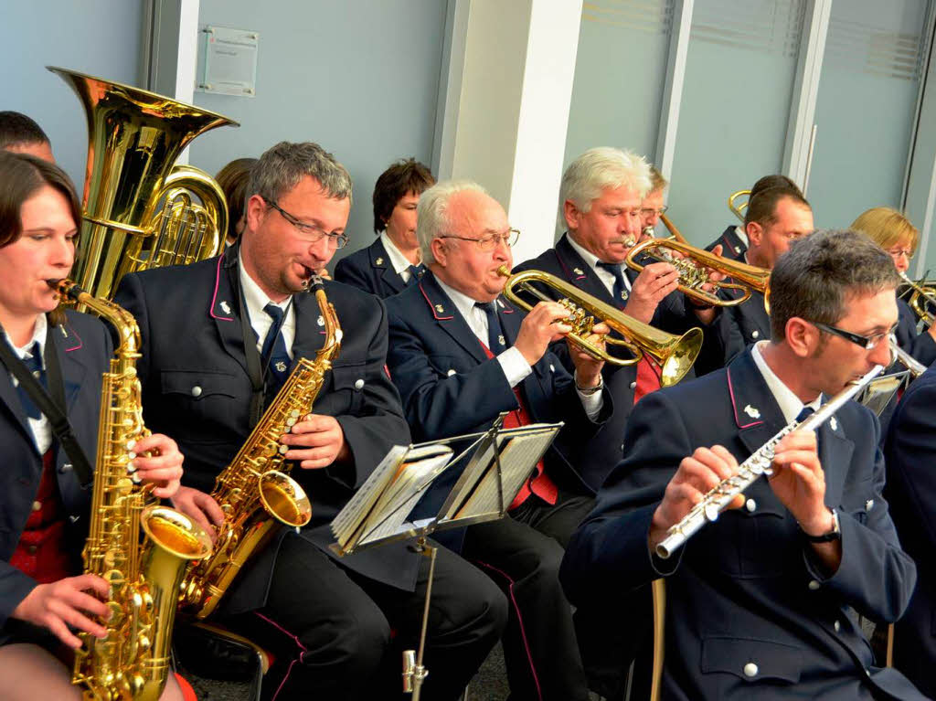 Die Feuerwehrkapelle Wellendingen umrahmte den Neujahrsempfang musikalisch.