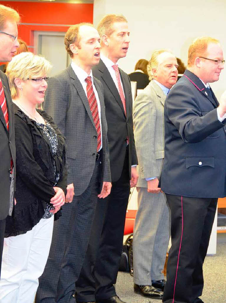 Neujahrsempfang des CDU-Kreisverbands in Bonndorf. Gemeinsam wurde das Badnerlied gesungen.