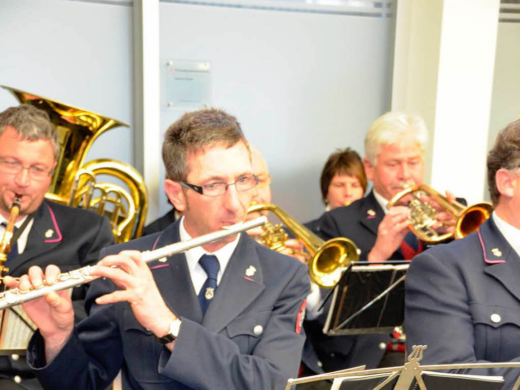 Die Feuerwehrkapelle Wellendingen umrahmte den Neujahrsempfang musikalisch.