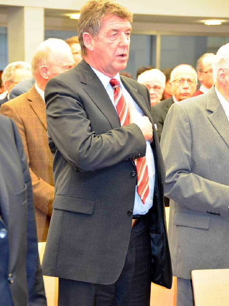 Neujahrsempfang des CDU-Kreisverbands in Bonndorf. Gemeinsam wurde das Badnerlied gesungen.