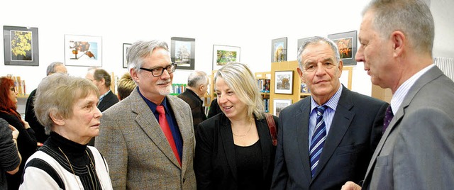 SPD-Neujahrsempfang: (von links) Jutta...berger, Ortsvorsteher Lutz Schmiedlin   | Foto: Thomas Loisl Mink