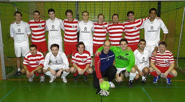 So sehen Sieger aus: Mannschaft der Ta...lenfuballturnier des SV Kirchzarten.   | Foto: Privat