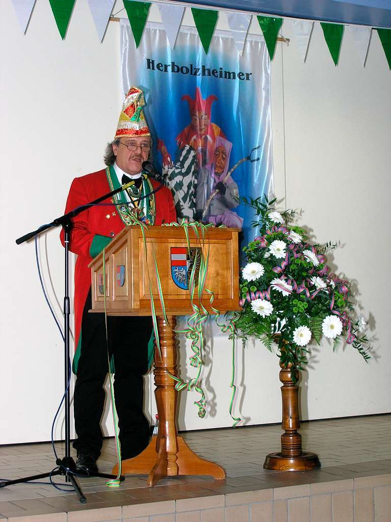 Zunftmeisterempfang: HKG-Präsident Werner Fritz Zunftmeisterempfang: HKG-Präsident Werner Fritz