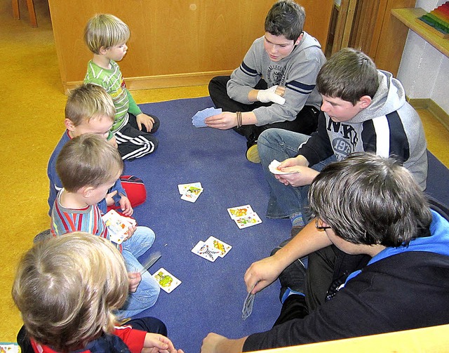 Im Rahmen des themenorientierten Proje...m auch den Kindergartenalltag kennen.   | Foto: Christa Maier