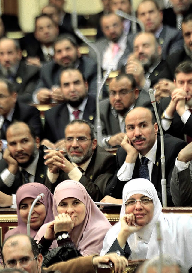 Abgeordnete in Kairo  | Foto: dpa