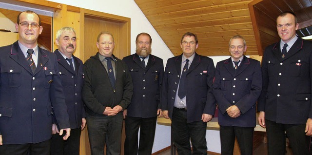 Die Feuerwehr Abteilung hlingen zeich...vertretende Kommandant Michael Gampp.   | Foto: Birgit Rde