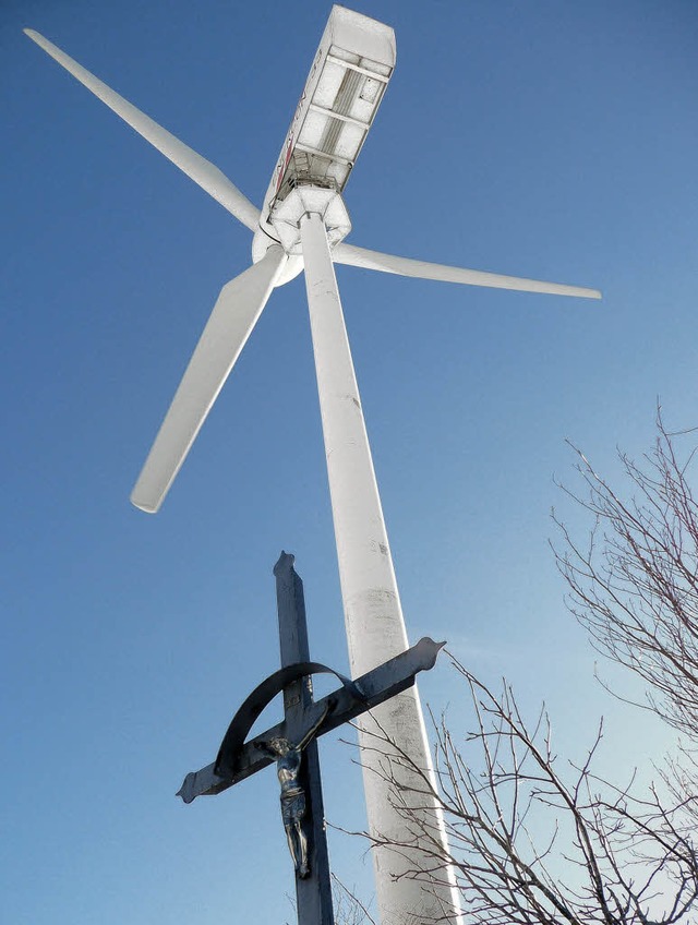 Windkraftanlage  auf dem Breitnauer Hohwartsattel   | Foto: Peter Stellmach