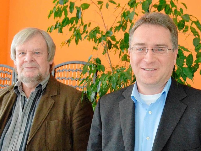 Heiner Lohmann und Martin Vlkle (von links). Foto Ingrid Bhm-Jacob  | Foto: Ingrid Bhm-Jacob