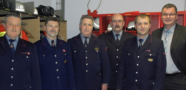 Hubert Herr (2. von links) und Heriber... Burkhart, Karl Wei und Markus Heiny.  | Foto: Schimanski