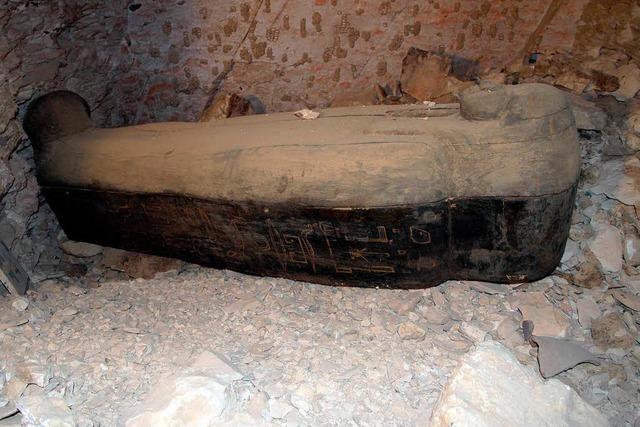 Basler gyptologen entdecken Mumiensarg bei Luxor